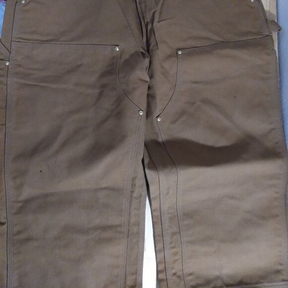 DS Vintage Carhartt Double Knee Chore Pants Dungarees 42x30 - Picture 3 of 8